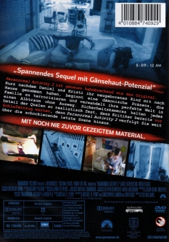 Paranormal Activity 2 - Extendet Cut & Kinoversion - (Vermietrecht) - Einzel-DVD - Neu & OVP
